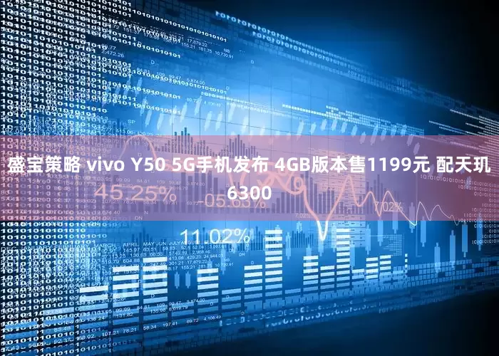 盛宝策略 vivo Y50 5G手机发布 4GB版本售1199元 配天玑6300